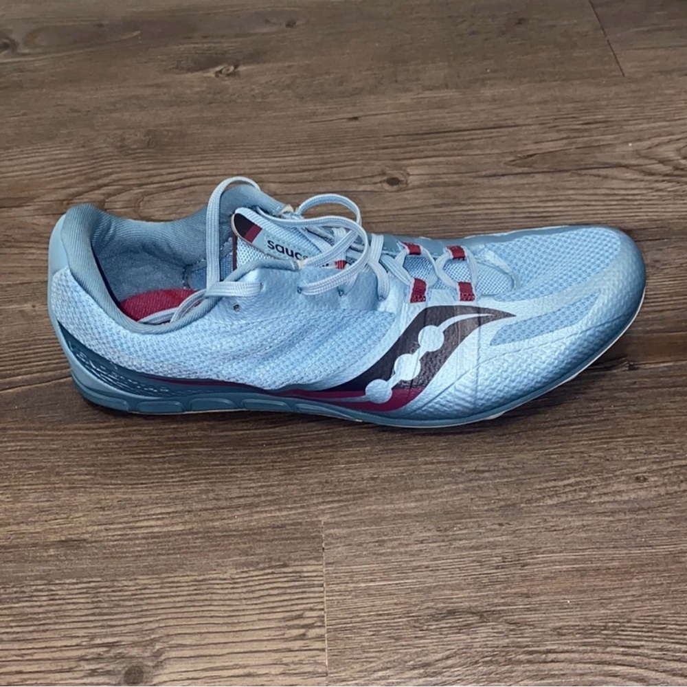 🦋 SAUCONY Women's Vendetta 3 Track Spikes Blue and Purple Running Shoe - Size 10